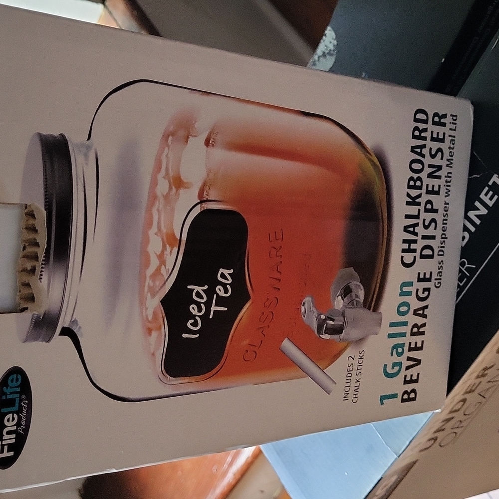 1 gal glass beverage dispenser